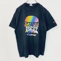 PORT&COMPANY　半袖デザインプリントTシャツ　ハンバーガー　Red Robin　黒　ブラック　Lサイズ　古着