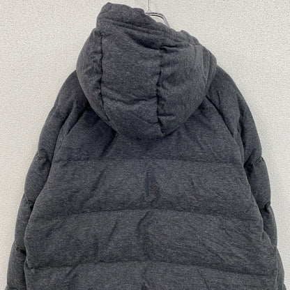 GAP　ギャップ　フーデットダウンジャケット　ダウン80％　比翼仕立て　ダークグレー　Mサイズ