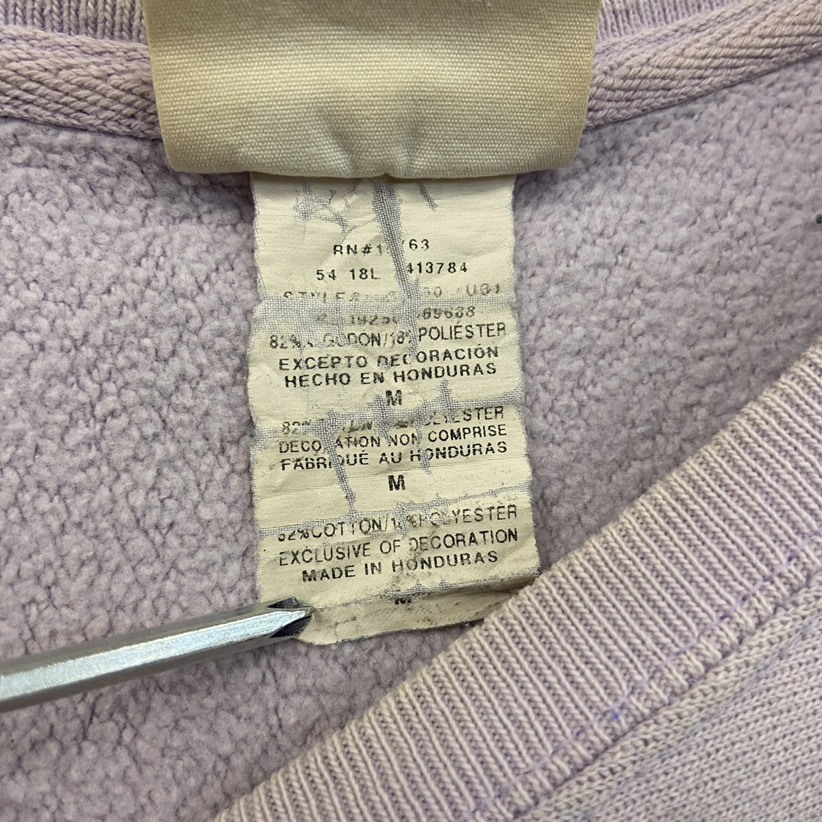 Champion　チャンピオン　リバースウィーブ　スウェット/トレーナー　薄紫　ライトパープル　Mサイズ スウェットトップス ユニセックス コットン 古着