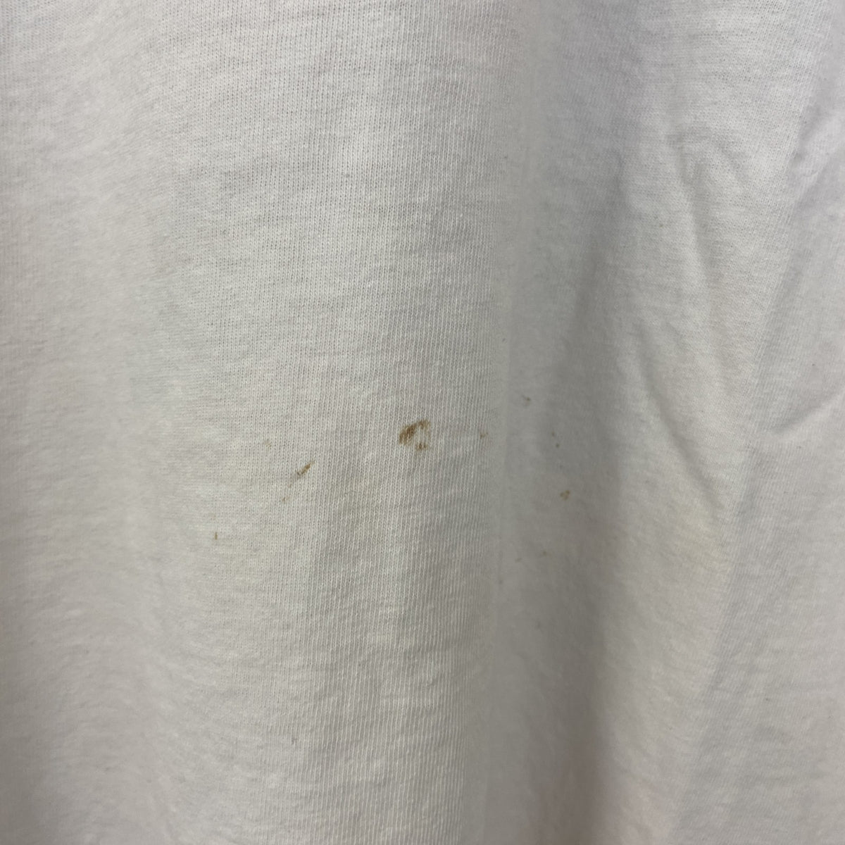 　ヴィンテージ　古着 used　半袖プリントTシャツ　ホワイト　白　カジュアルデザイン　クルーネック　シングルステッチ　90s　レトロ　Lサイズ