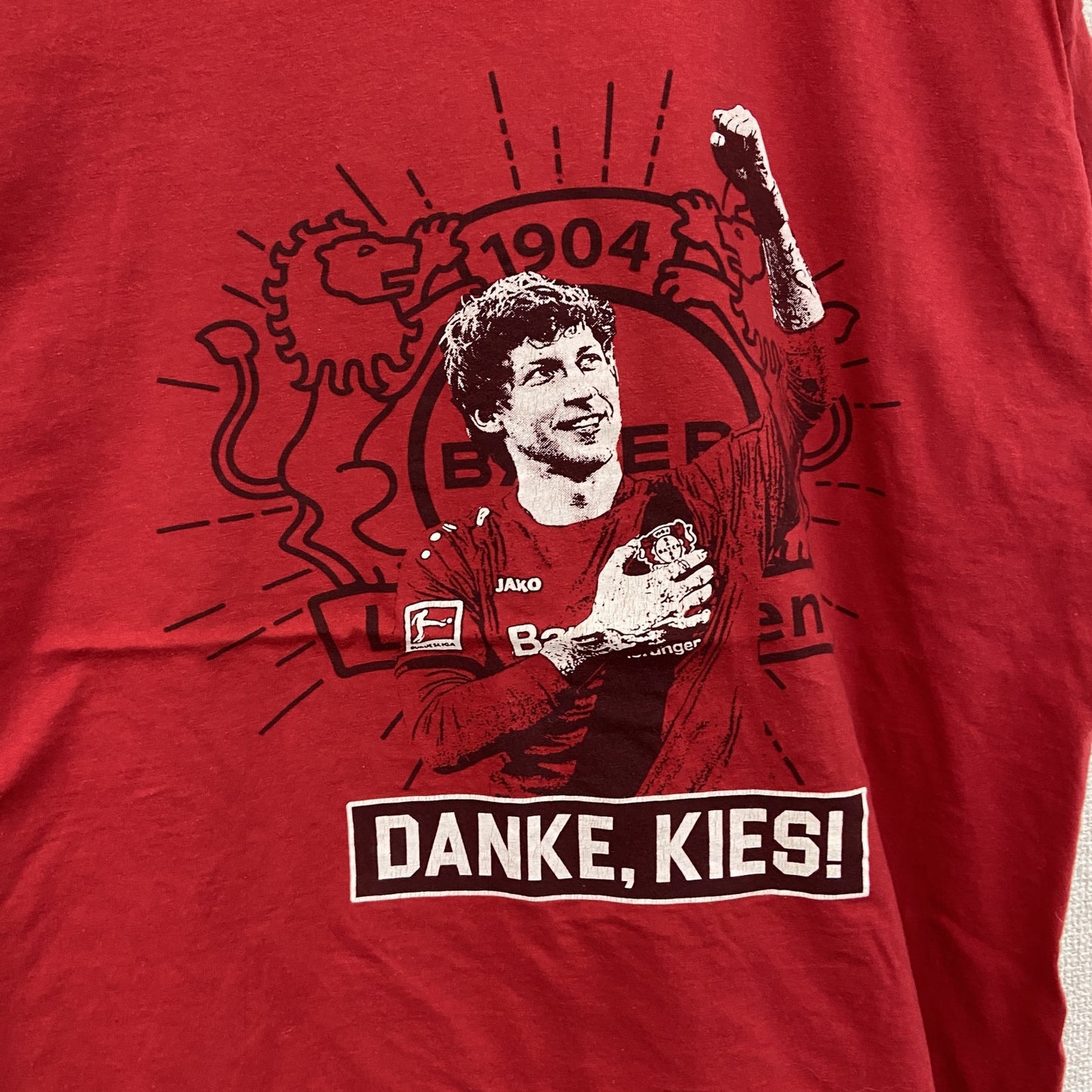 SOL’S　バイエル・レバークーゼン　シュテファン・キースリング　半袖Tシャツ　赤　レッド　Mサイズ