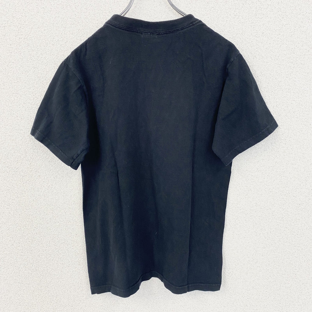 00s　anvil　アンヴィル　半袖プリントTシャツ　漢字プリント　ワンポイント　英字プリント　ヴィンテージ　黒　ブラック　Sサイズ　古着