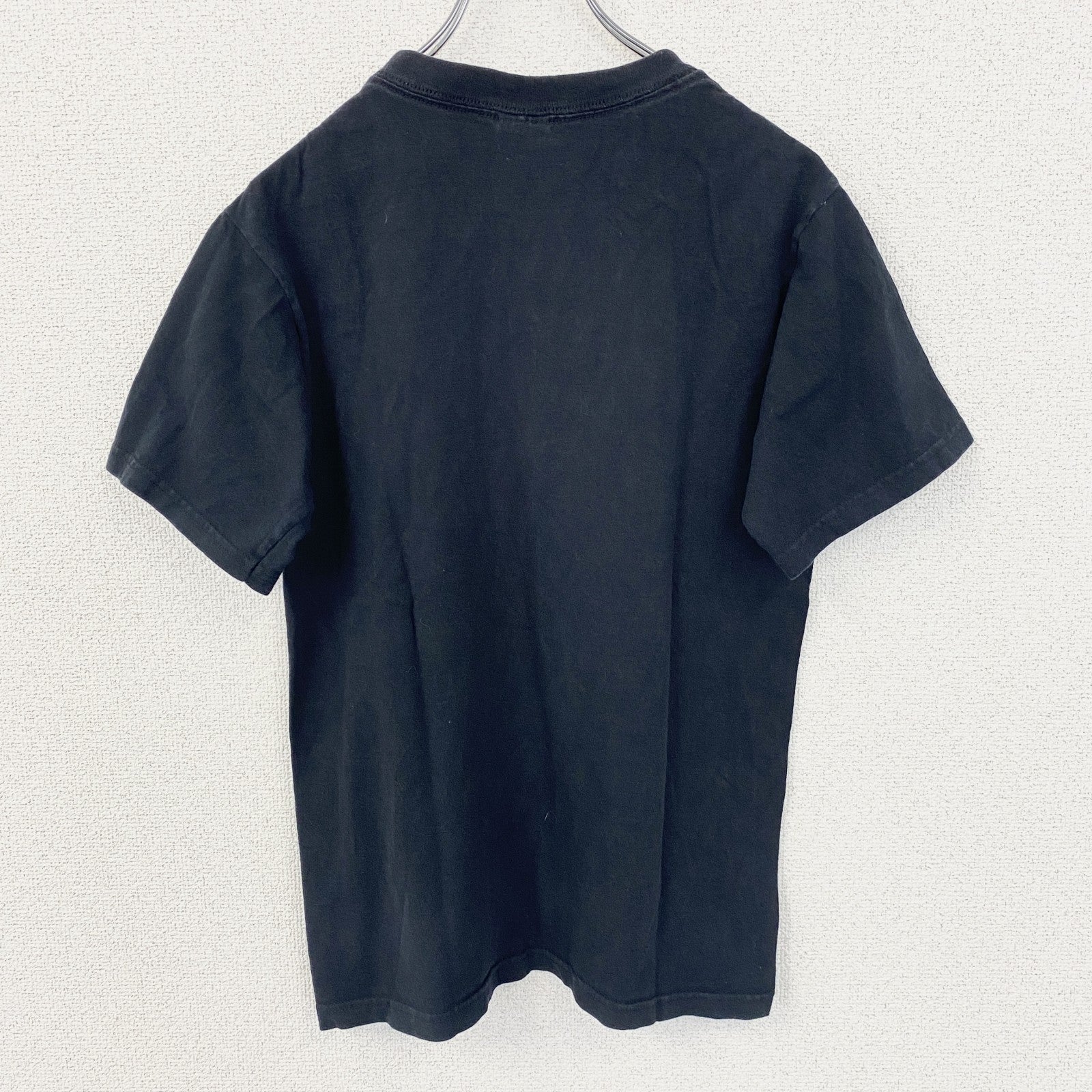 00s　anvil　アンヴィル　半袖プリントTシャツ　漢字プリント　ワンポイント　英字プリント　ヴィンテージ　黒　ブラック　Sサイズ　古着