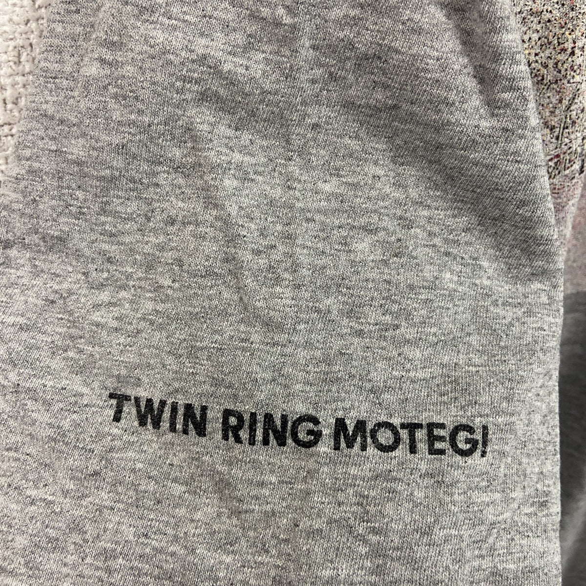90s　anvil　アンビル　TWIN RING MOTEGI　半袖プリントTシャツ　F1　シングルステッチ　灰色　グレー　Lサイズ カットソー メンズ 古着