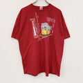 FRUIT OF THE LOOM　フルーツオブザルーム　半袖Tシャツ　スーベニアT　赤　レッド　2XLサイズ　古着