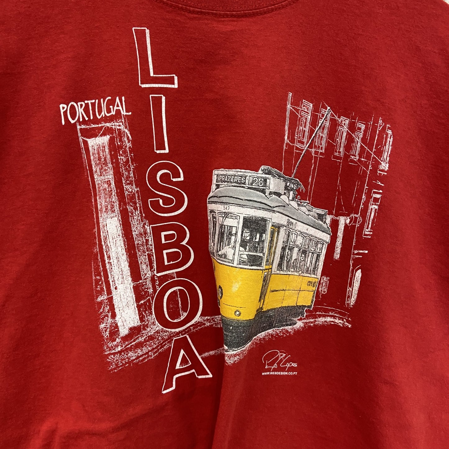 FRUIT OF THE LOOM　フルーツオブザルーム　半袖Tシャツ　スーベニアT　赤　レッド　2XLサイズ