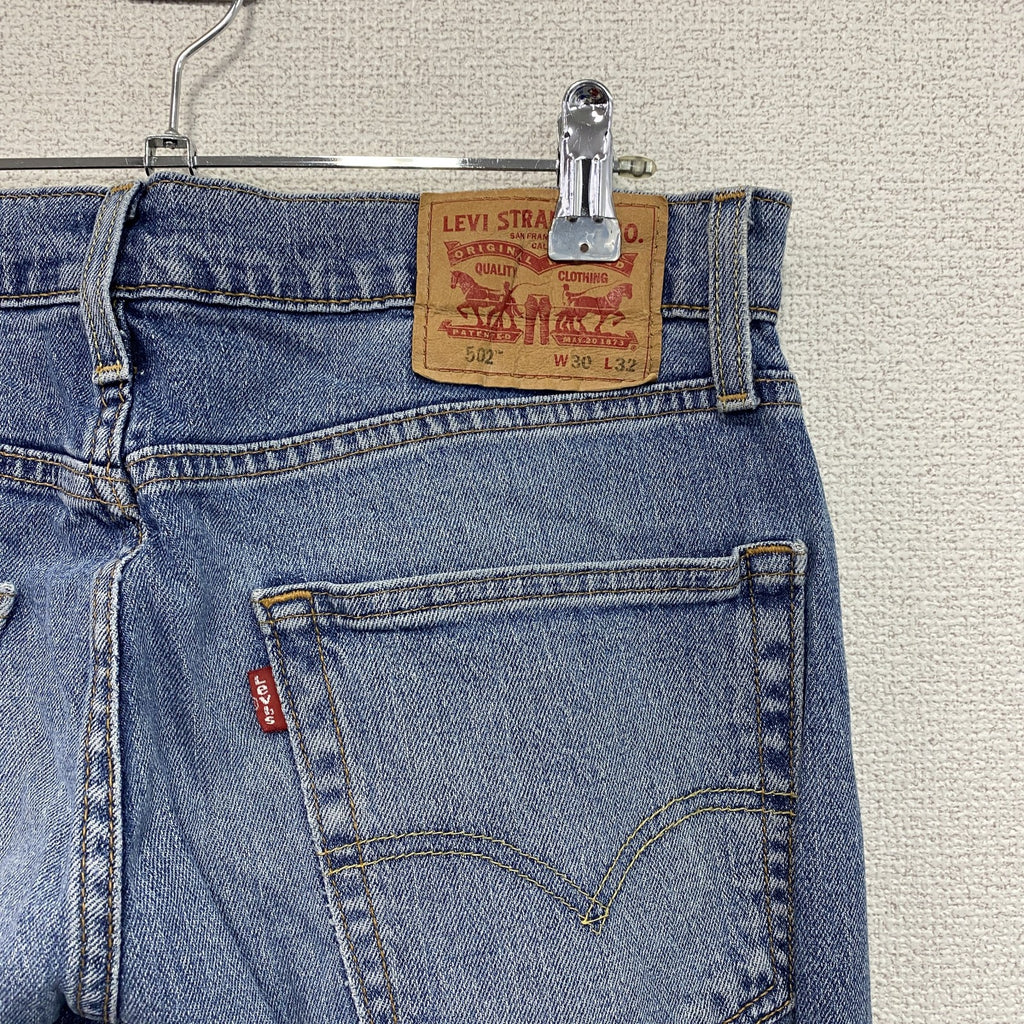 Levi's　リーバイス　502　デニムパンツ/ジーンズ　ジップフライ　縦落ち　フェード　インディゴ　W30サイズ　古着