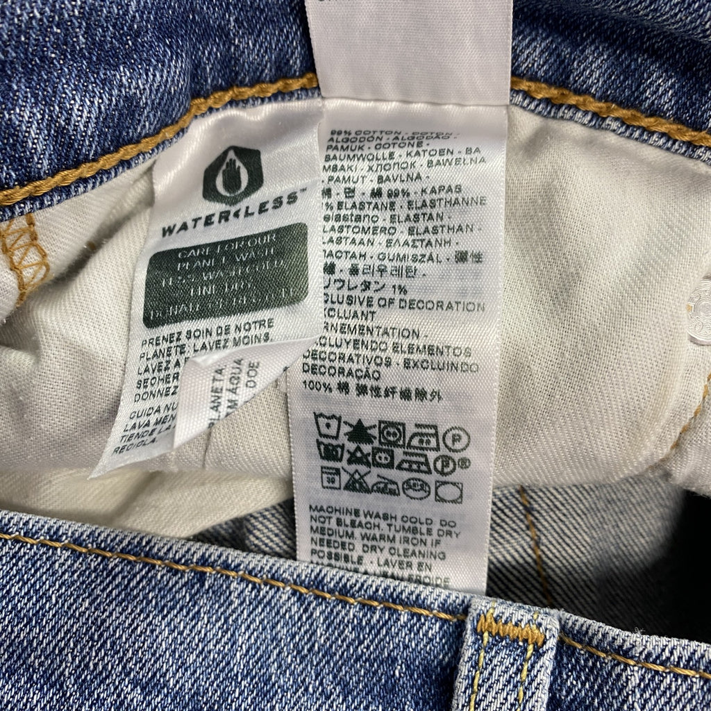 Levi's　リーバイス　502　デニムパンツ/ジーンズ　ジップフライ　縦落ち　フェード　インディゴ　W30サイズ　古着