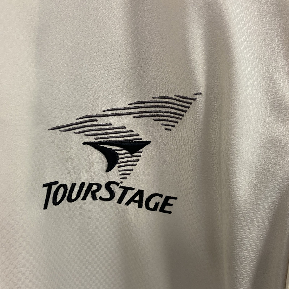 TOURSTAGE　ツアーステージ　コーチジャケット　ベージュ　Lサイズ ナイロンジャケット ウインドブレーカー ナイロンアウター 古着
