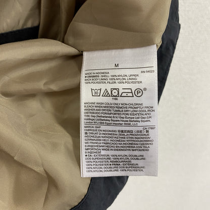 GAP　ギャップ　PRIMALOFT　プリマロフト　キルティングベスト　中綿入り　黒　ブラック　Mサイズ