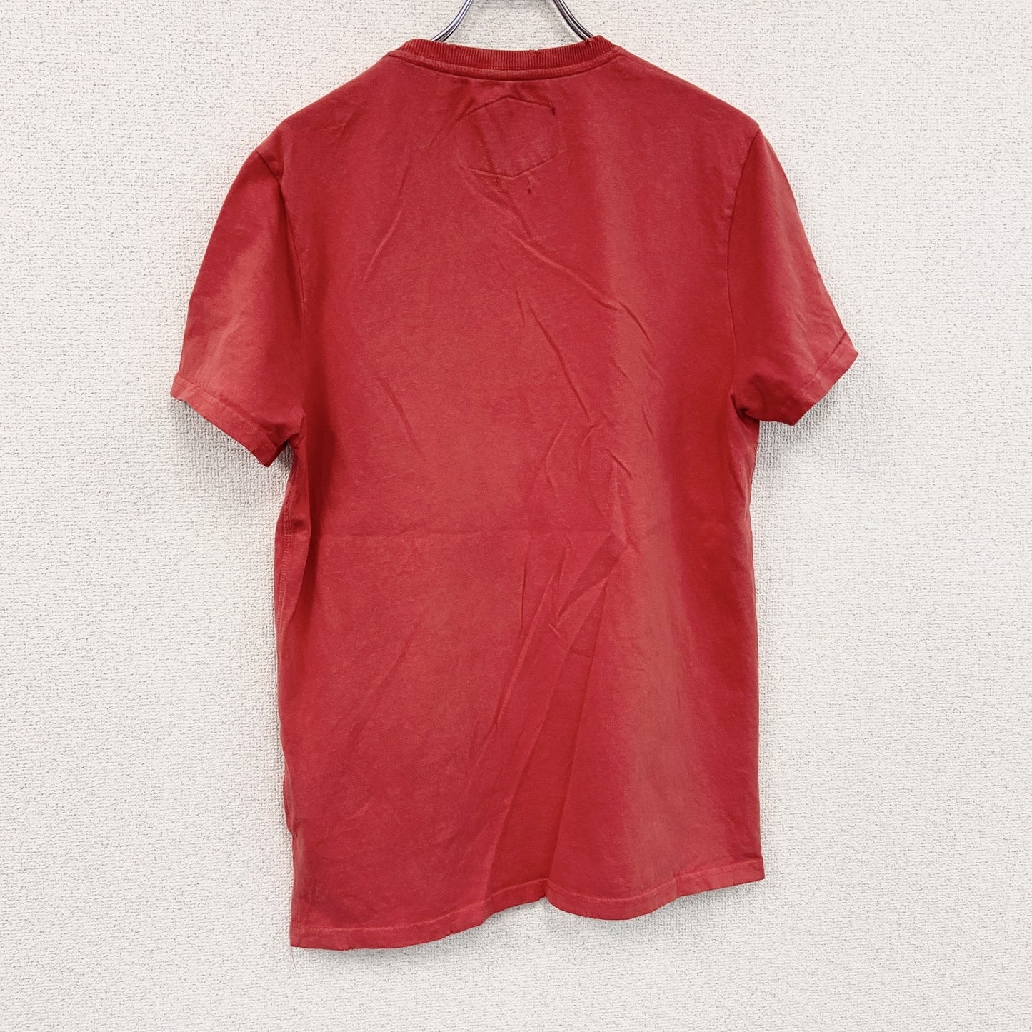 Superdry　極度乾燥　半袖プリントTシャツ　デカロゴ　鷹　赤　レッド　XLサイズ