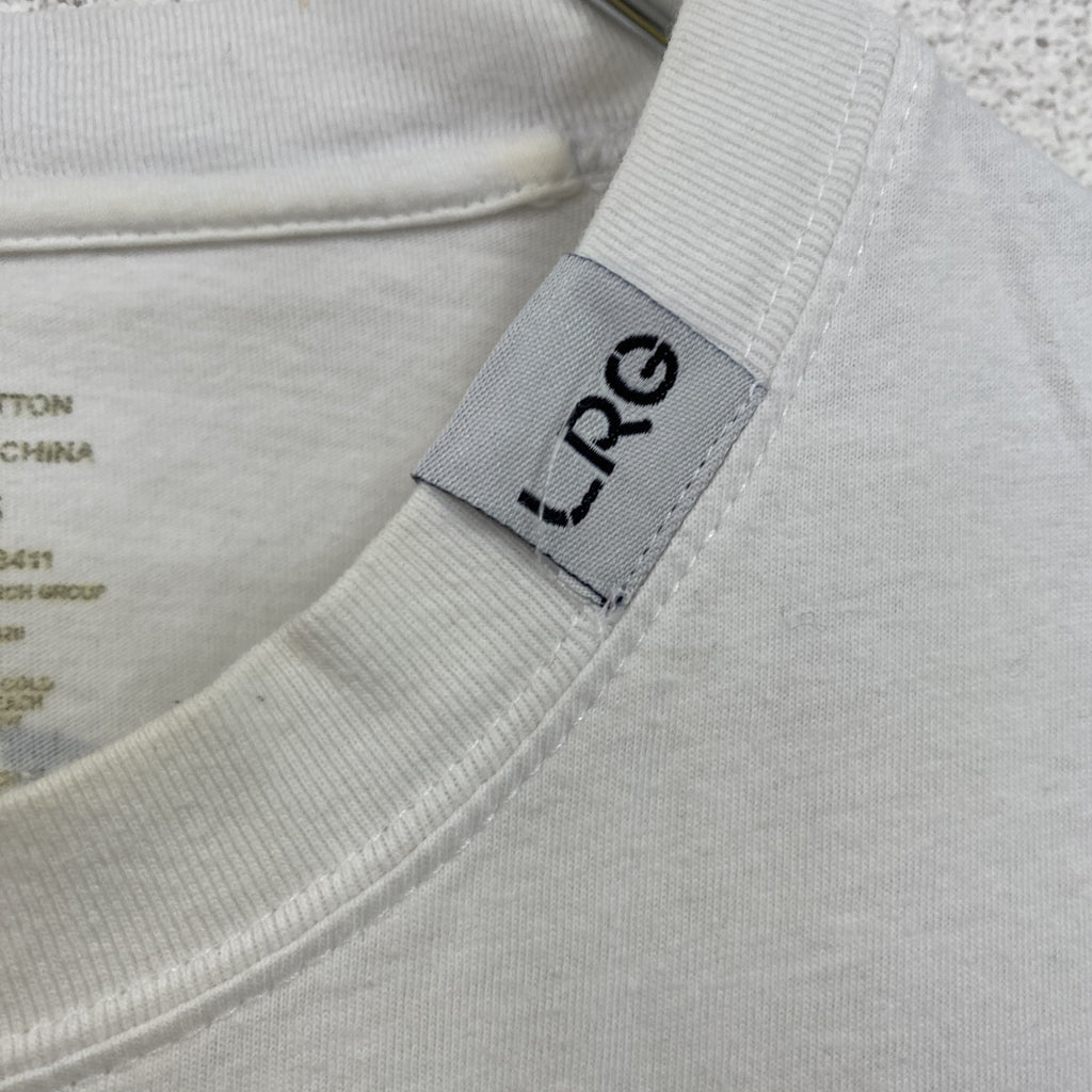 LRG　半袖プリントTシャツ　白　ホワイト　Sサイズ　古着