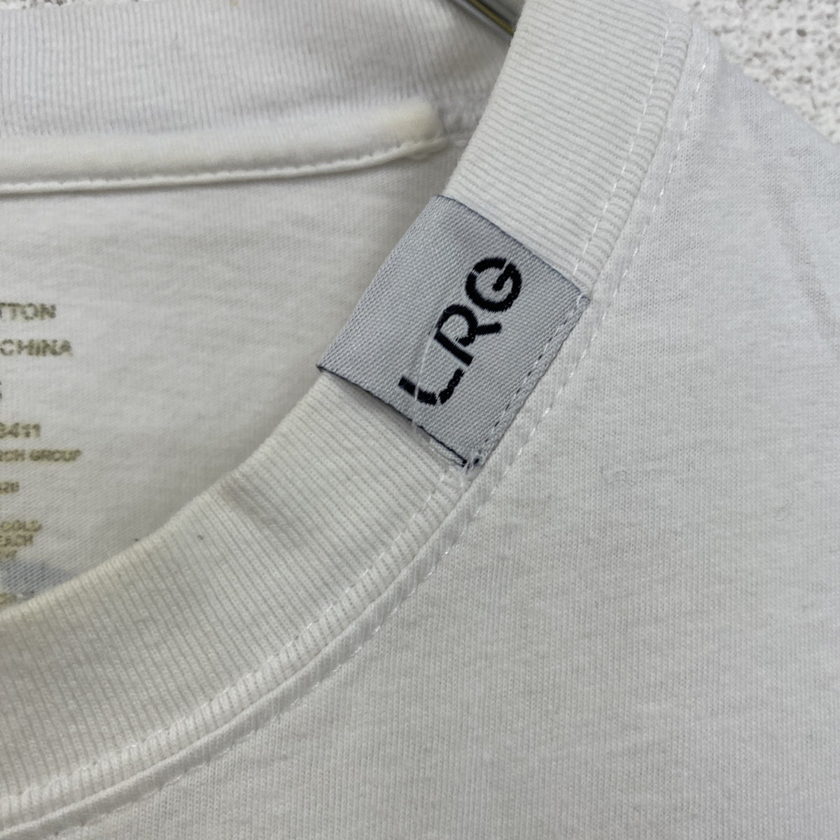 LRG　半袖プリントTシャツ　白　ホワイト　Sサイズ　古着