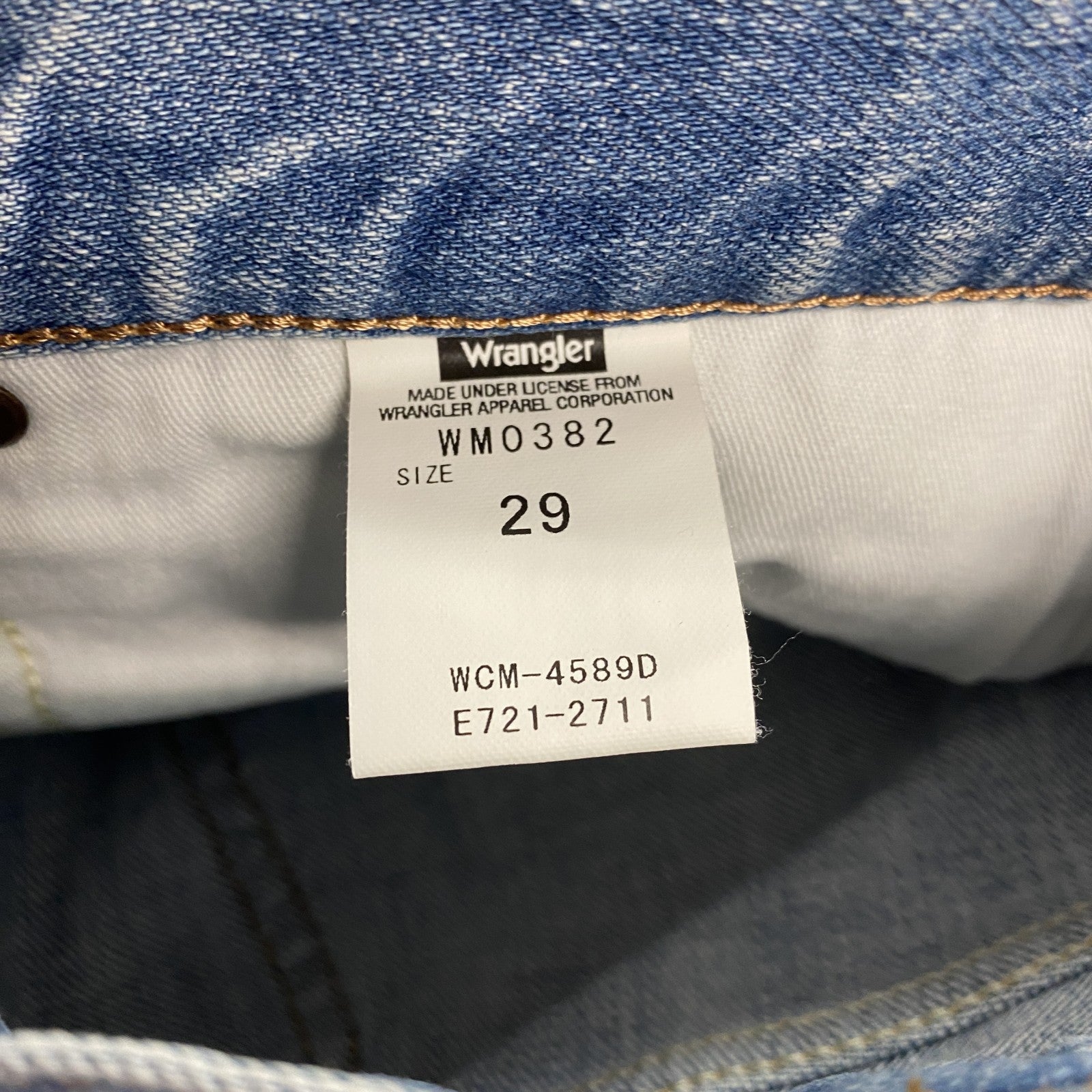 Wrangler　ラングラー　デニムパンツ/ジーンズ　ジップフライ　縦落ち　フェード　インディゴ　29サイズ　古着