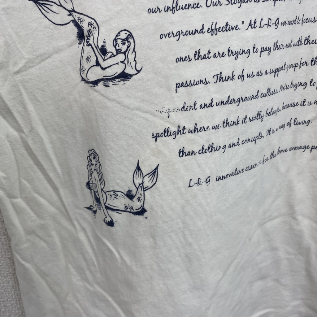 LRG　半袖プリントTシャツ　白　ホワイト　Sサイズ　古着