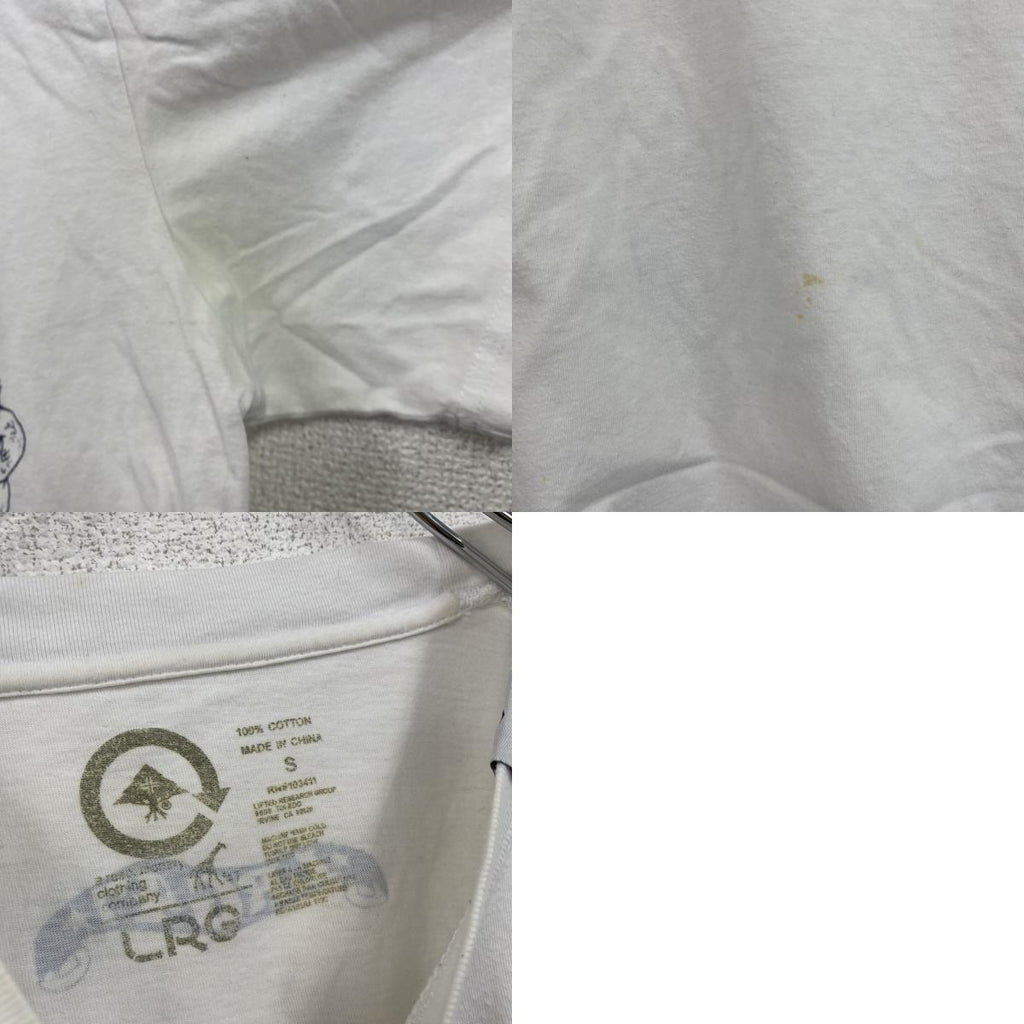 LRG　半袖プリントTシャツ　白　ホワイト　Sサイズ　古着