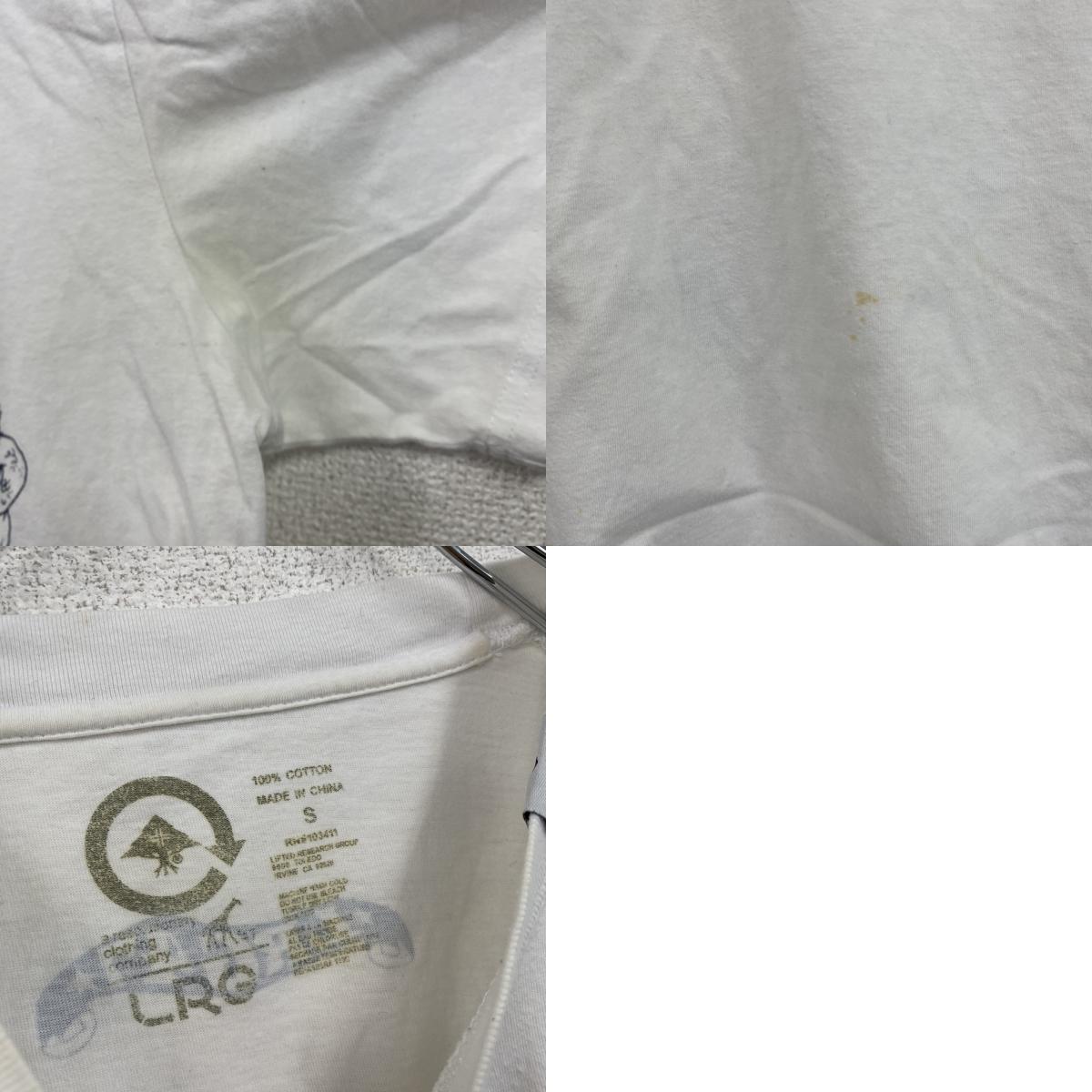 LRG　半袖プリントTシャツ　白　ホワイト　Sサイズ　古着