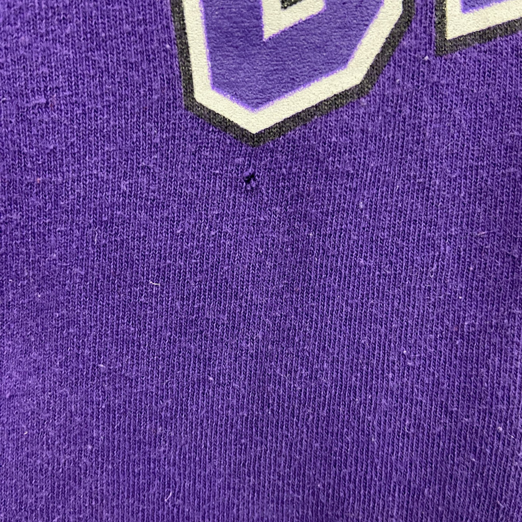 GILDAN　ギルダン　半袖プリントTシャツ　WILDCATS　ワイルドキャッツ　紫　パープル　XLサイズ　古着