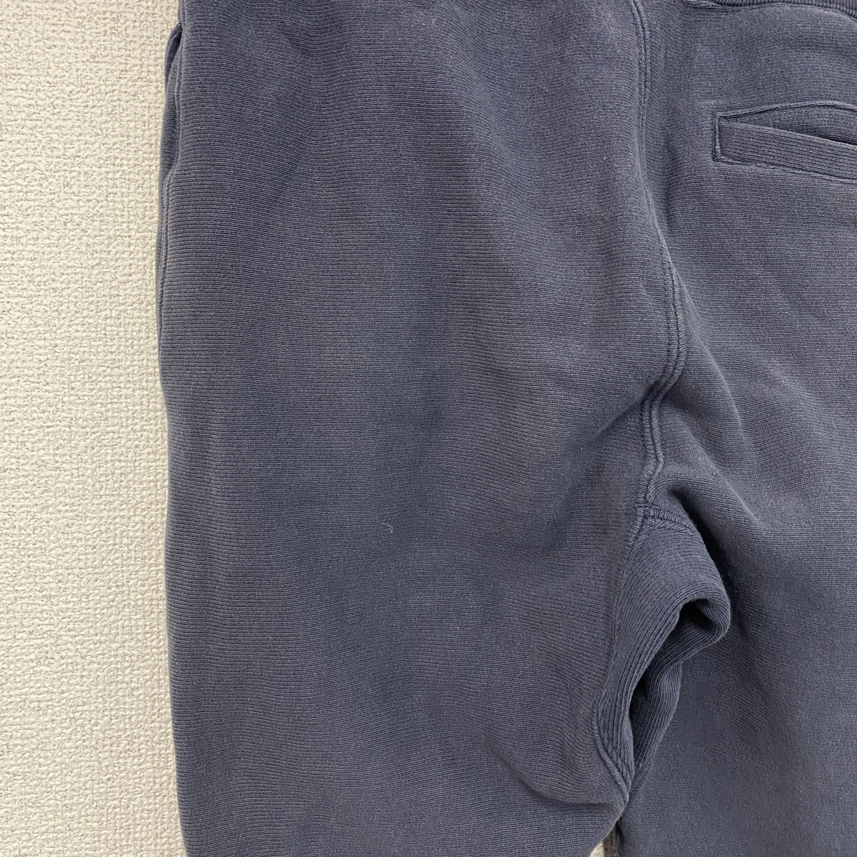 Champion　チャンピオン　リバースウィーブ　スウェットパンツ　フェード　刺繍ロゴ　単色タグ　復刻　紺　ネイビー　Sサイズ　古着