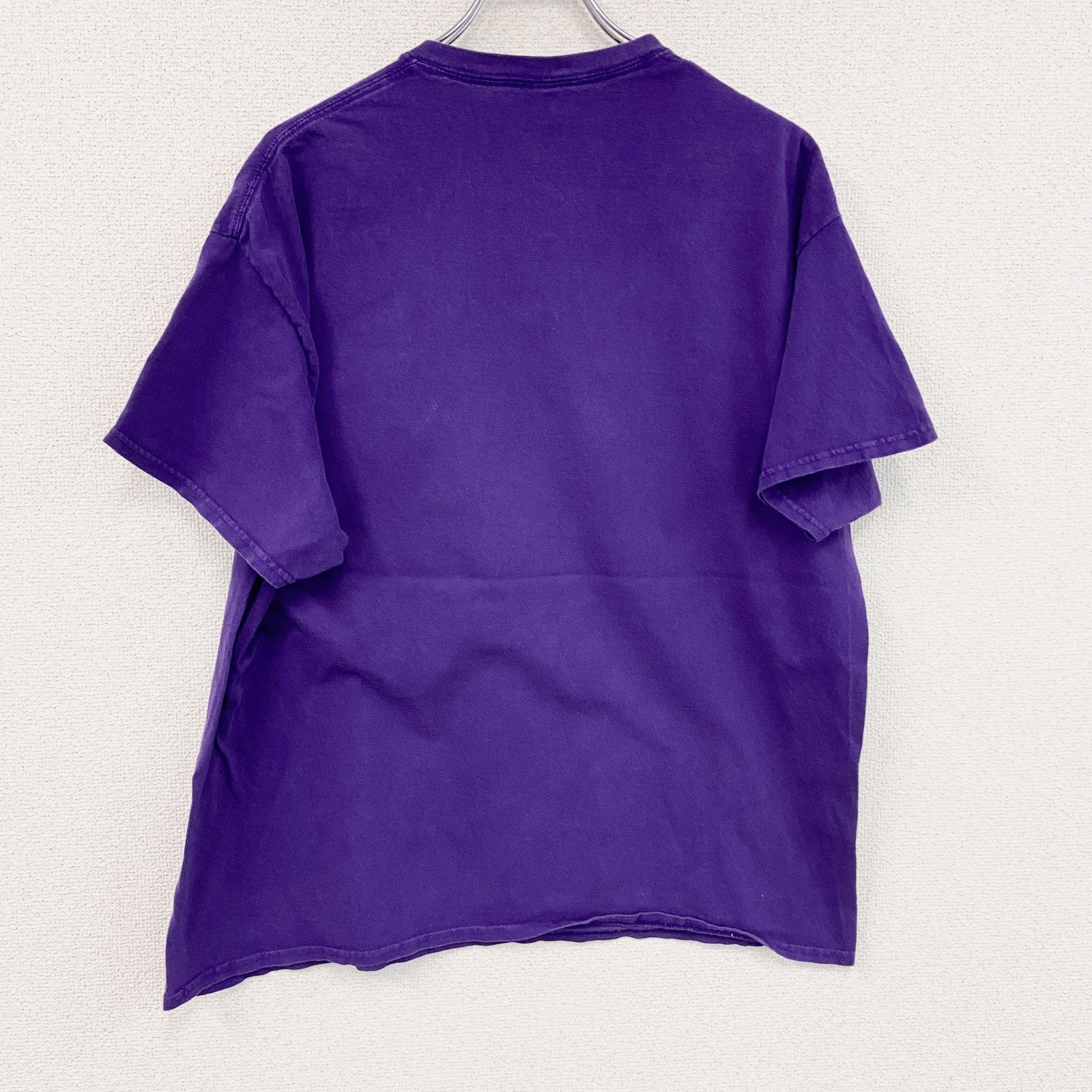GILDAN　ギルダン　半袖プリントTシャツ　WILDCATS　ワイルドキャッツ　紫　パープル　XLサイズ　古着