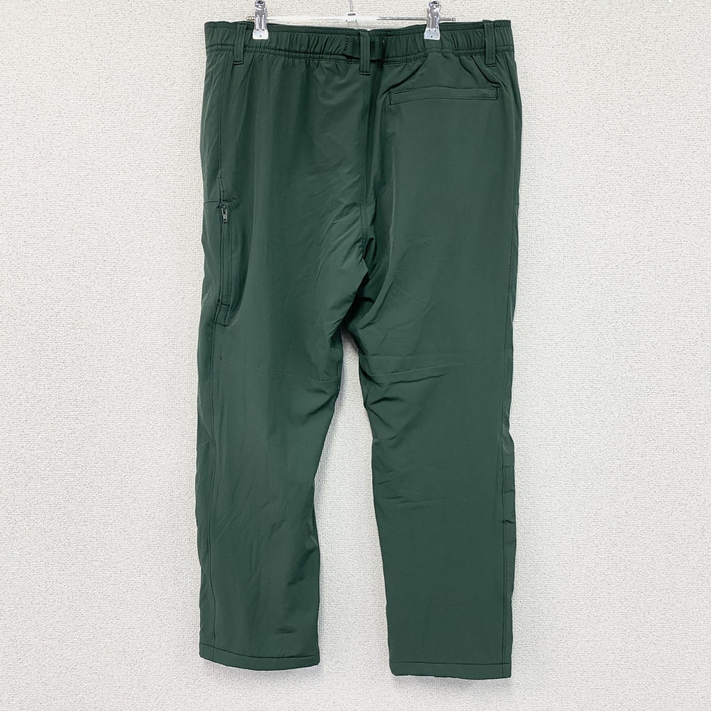 LANDS'END　ランズエンド　クライミングパンツ　ソフトシェルパンツ　フリースライナー　緑　グリーン　91サイズ　古着