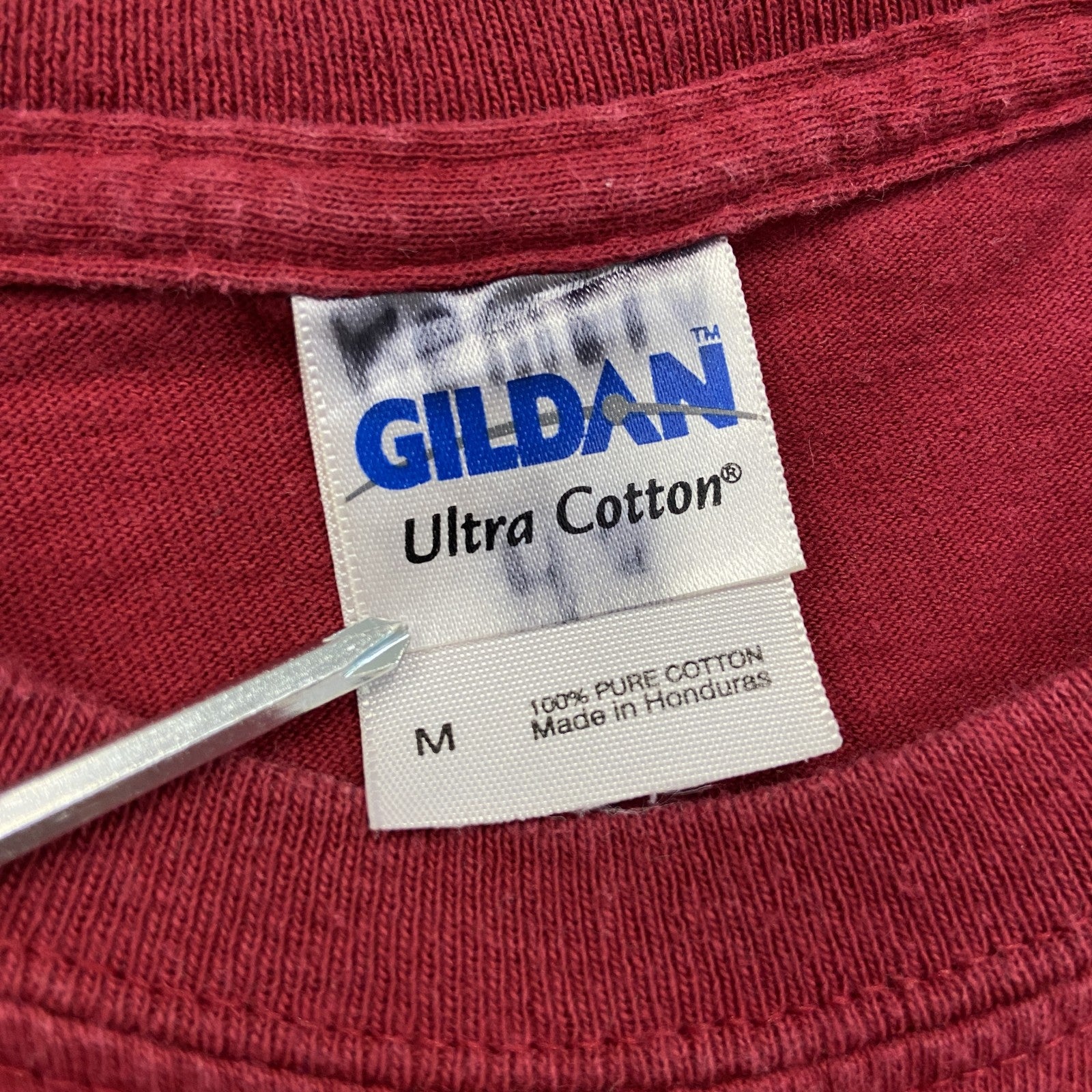 GILDAN　ギルダン　半袖プリントTシャツ　WEBELOS　赤　レッド　Mサイズ　古着