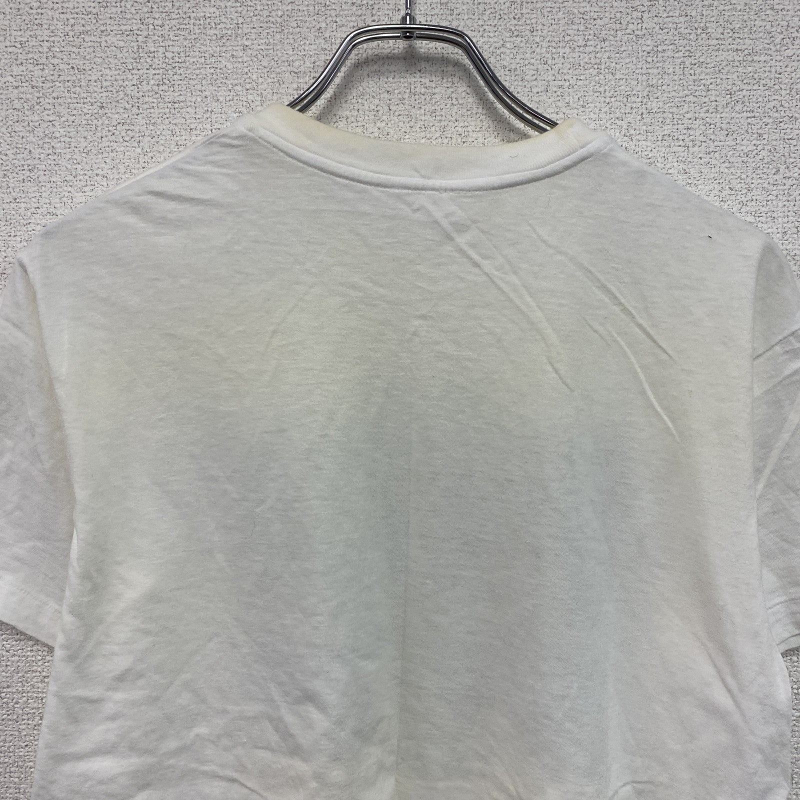 90s～　半袖プリントスーベニアTシャツ　シングルステッチ　ヤシの木　海　ヴィンテージ　白　ホワイト　古着