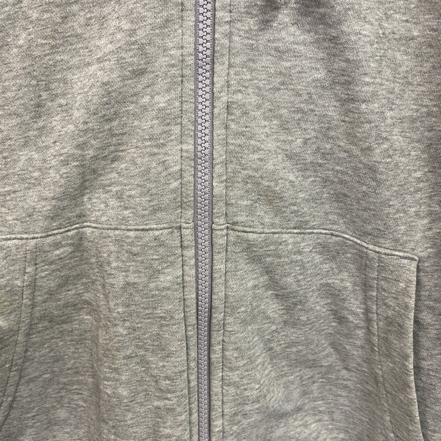 NIKE　ナイキ　フルジップスウェットパーカー/フーディー　スウッシュ　灰色　霜降りグレー　Lサイズ