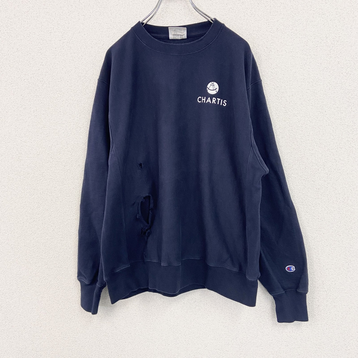 Champion　チャンピオン　リバースウィーブ　スウェット/トレーナー　紺　ネイビー　Lサイズ　古着