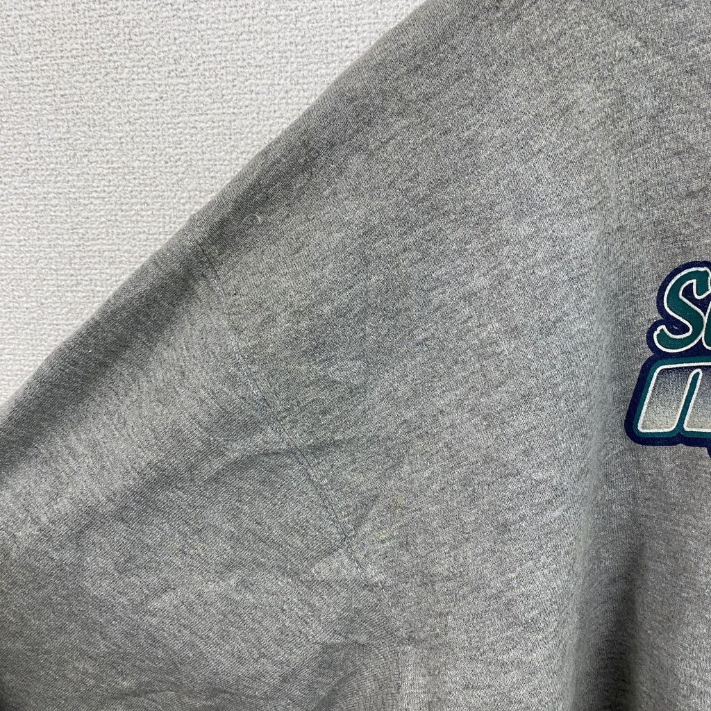 90s～　Majestic　マジェスティック　MLB　シアトル・マリナーズ　スウェット/トレーナー　グレー　灰色　XLサイズ　　ヴィンテージ　古着