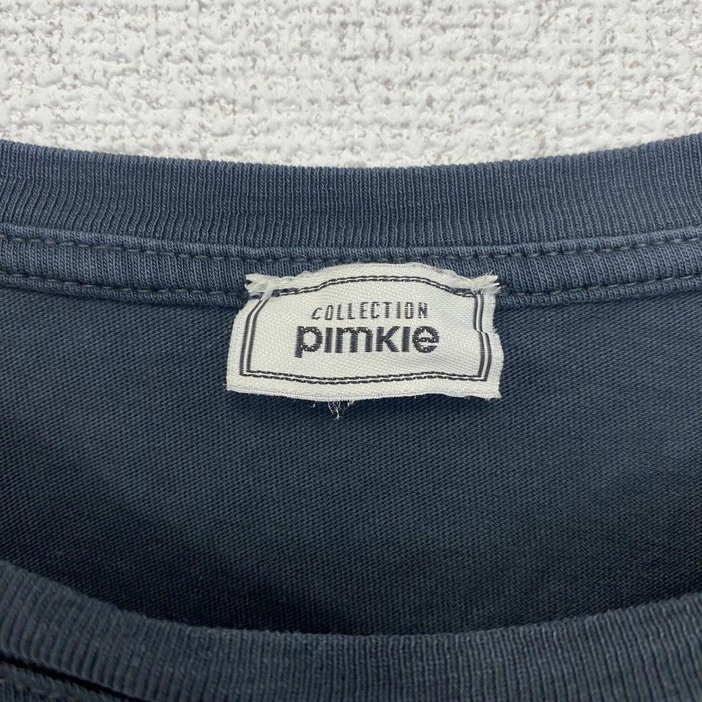 collectlon plmkle　半袖プリントTシャツ　虎　トラ　タイガー　動物　アニマル　ネイビー　紺　Mサイズ　古着