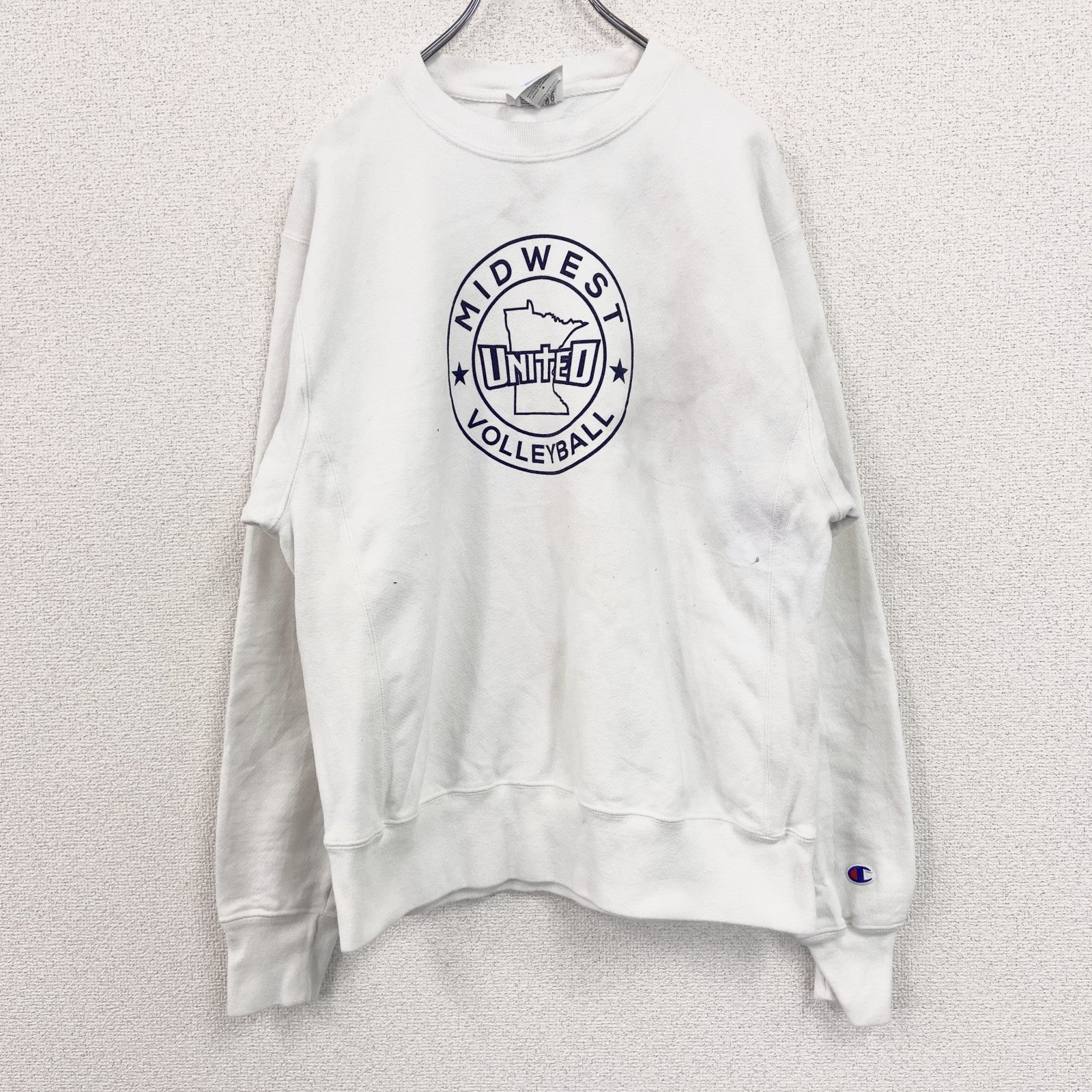 Champion　チャンピオン　リバースウィーブ　スウェット/トレーナー　白　ホワイト　XLサイズ スウェットトップス ユニセックス コットン 古着