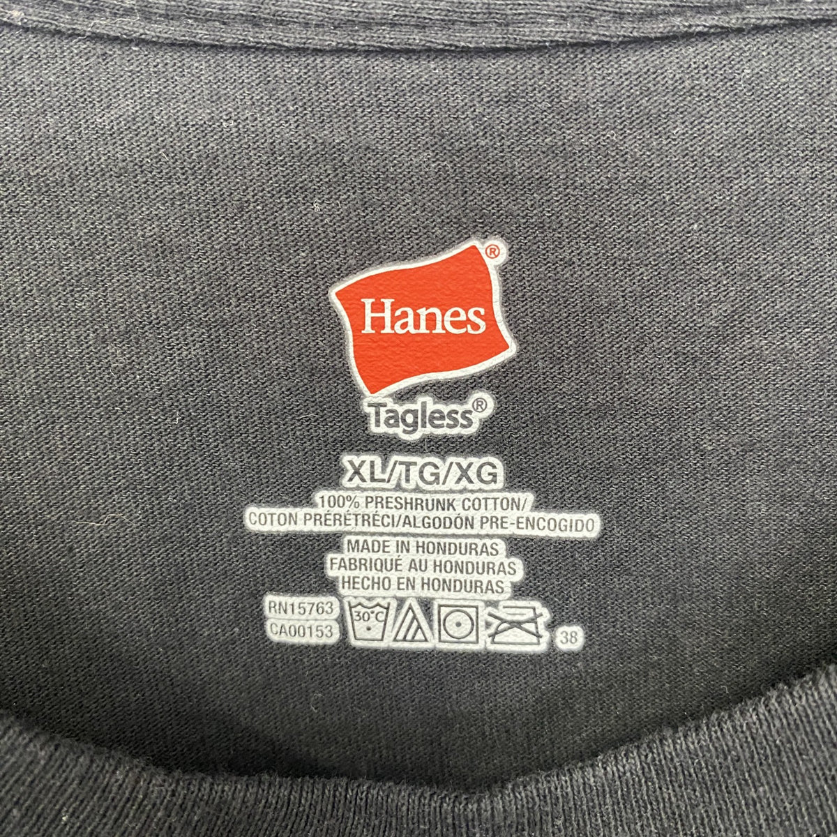 Hanes 　ヘインズ　半袖プリントTシャツ　ドラマー　キャラクター　ドラム　黒　ブラック　XLサイズ　古着