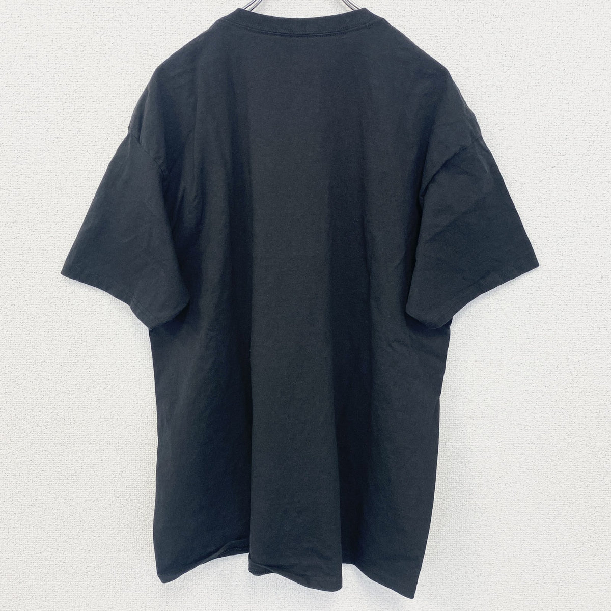 Hanes 　ヘインズ　半袖プリントTシャツ　ドラマー　キャラクター　ドラム　黒　ブラック　XLサイズ　古着