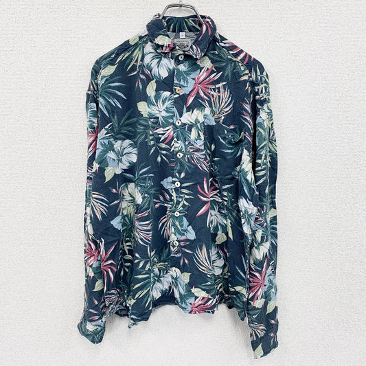 CARDCHE　長袖総柄デザインシャツ　マルチカラー　Lサイズ