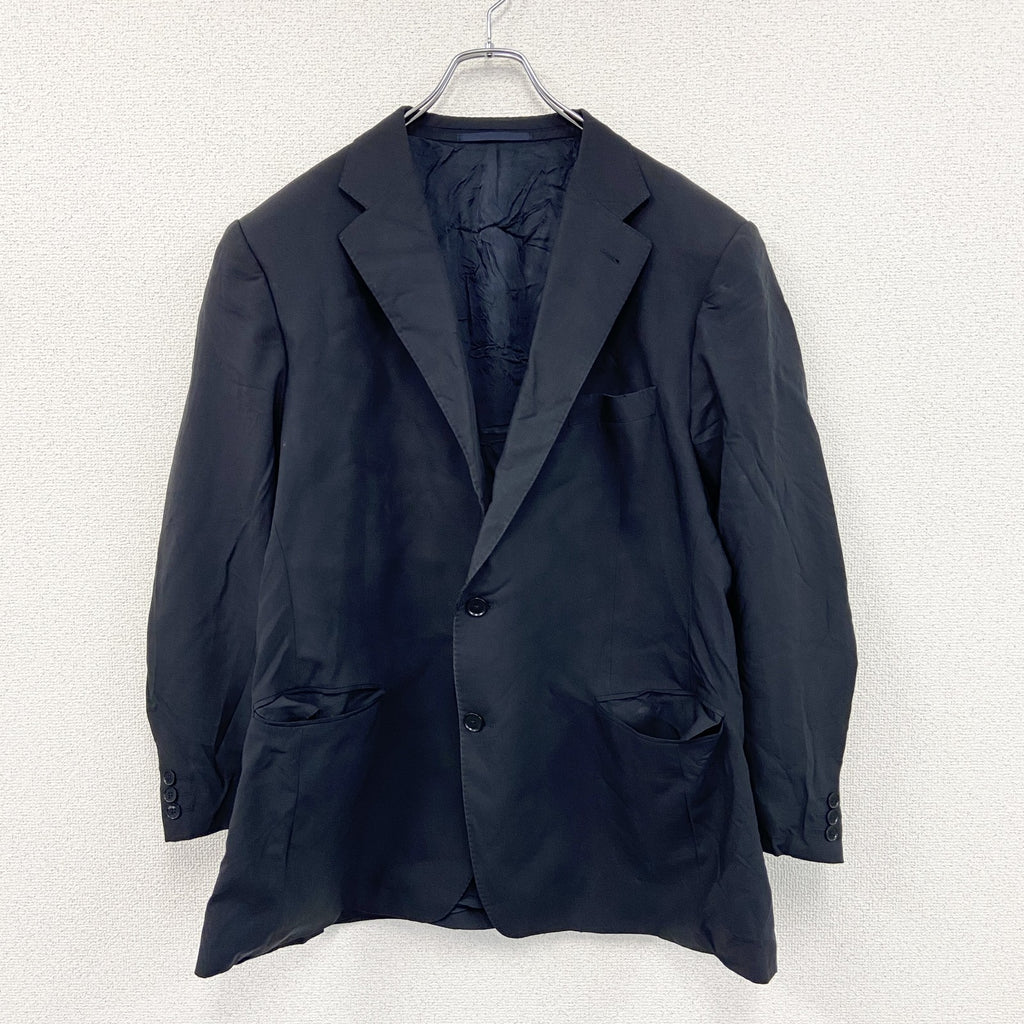 BURBERRY LONDON　バーバリーロンドン　テーラードジャケット　ブレザー　紺　ネイビー　60サイズ　古着