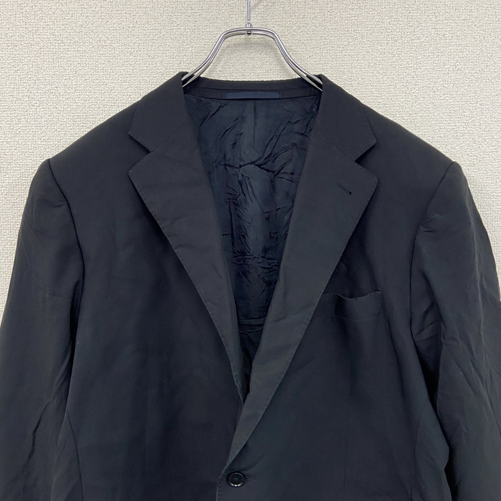 BURBERRY LONDON　バーバリーロンドン　テーラードジャケット　ブレザー　紺　ネイビー　60サイズ　古着
