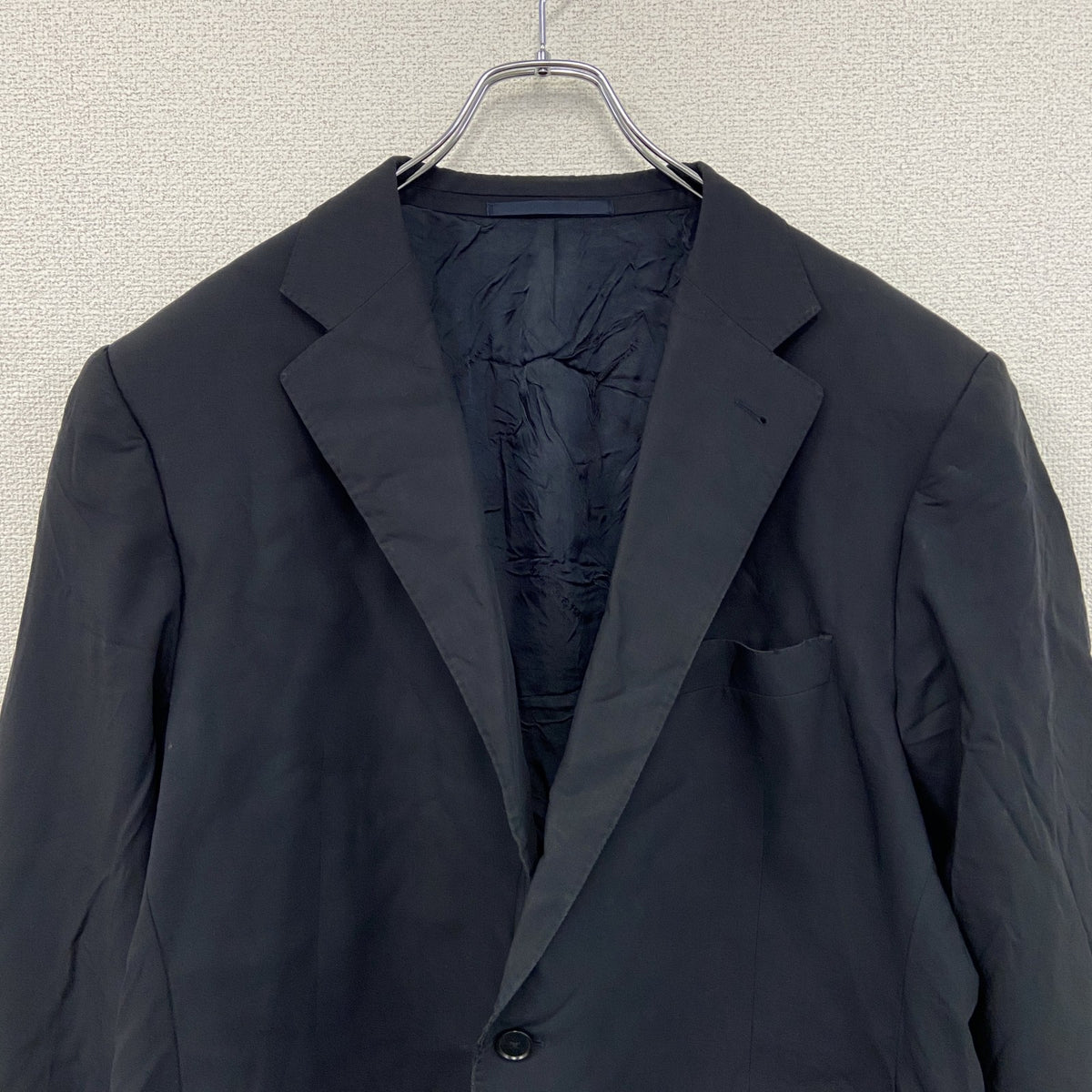 BURBERRY LONDON　バーバリーロンドン　テーラードジャケット　ブレザー　紺　ネイビー　60サイズ　古着