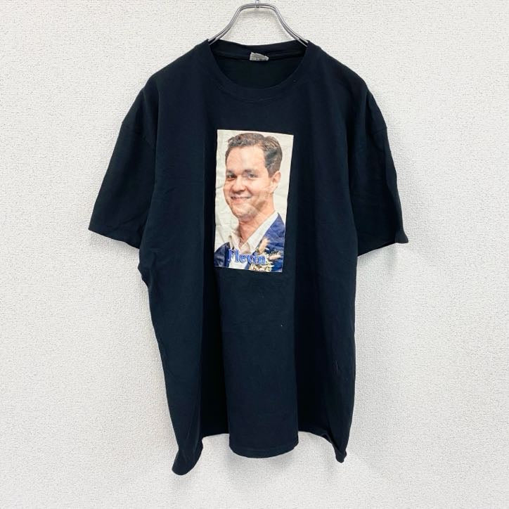 ATC　半袖プリントTシャツ　黒　ブラック　XLサイズ　古着