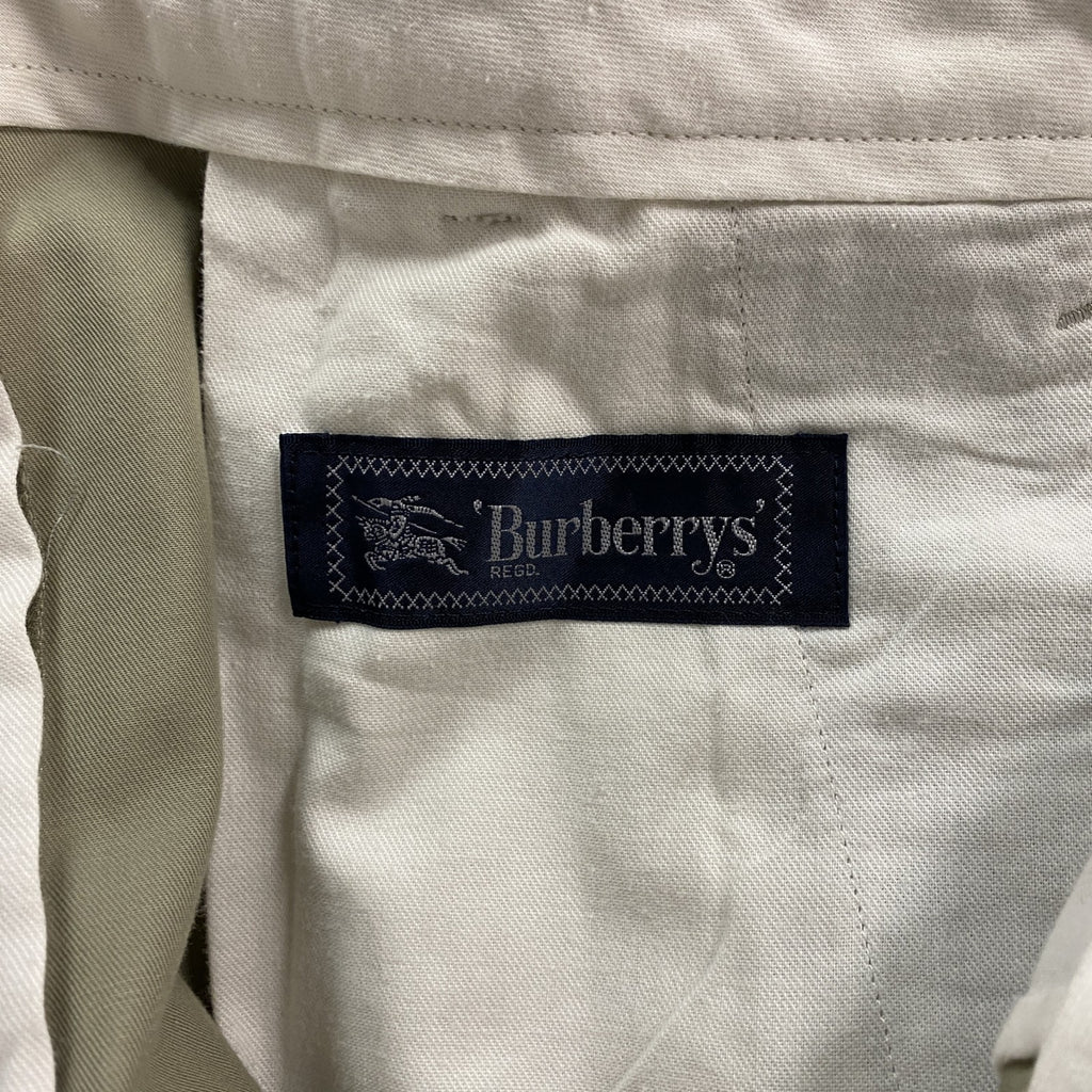 Burberrys'　バーバリーズ　チノパンツ　ジップフライ　ベージュ　91サイズ メンズ コットン 古着