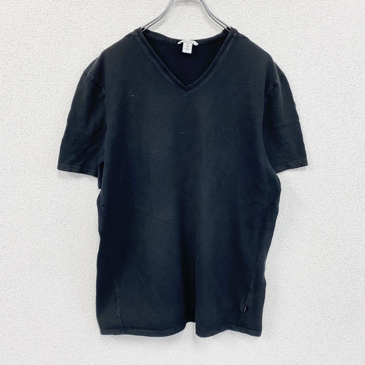Calvin Klein　カルバンクライン　半袖プリントTシャツ　無地　Lサイズ　古着