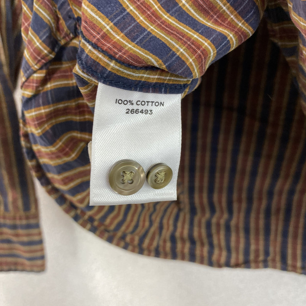 L.L.Bean　エルエルビーン　長袖ボタンダウンシャツ　チェック柄　フラップポケット　マルチカラー　Mサイズ　古着