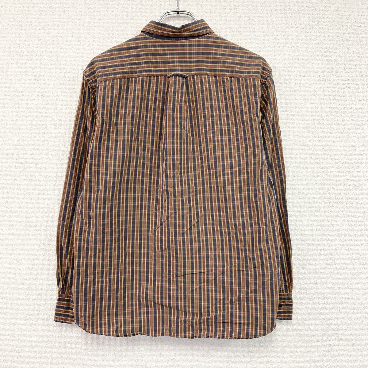 L.L.Bean　エルエルビーン　長袖ボタンダウンシャツ　チェック柄　フラップポケット　マルチカラー　Mサイズ　古着