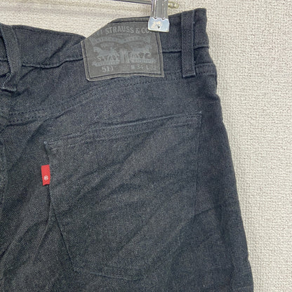 Levi’s　リーバイス　511　ブラックデニムパンツ/ジーンズ　ジップフライ　黒　ブラック　W34サイズ