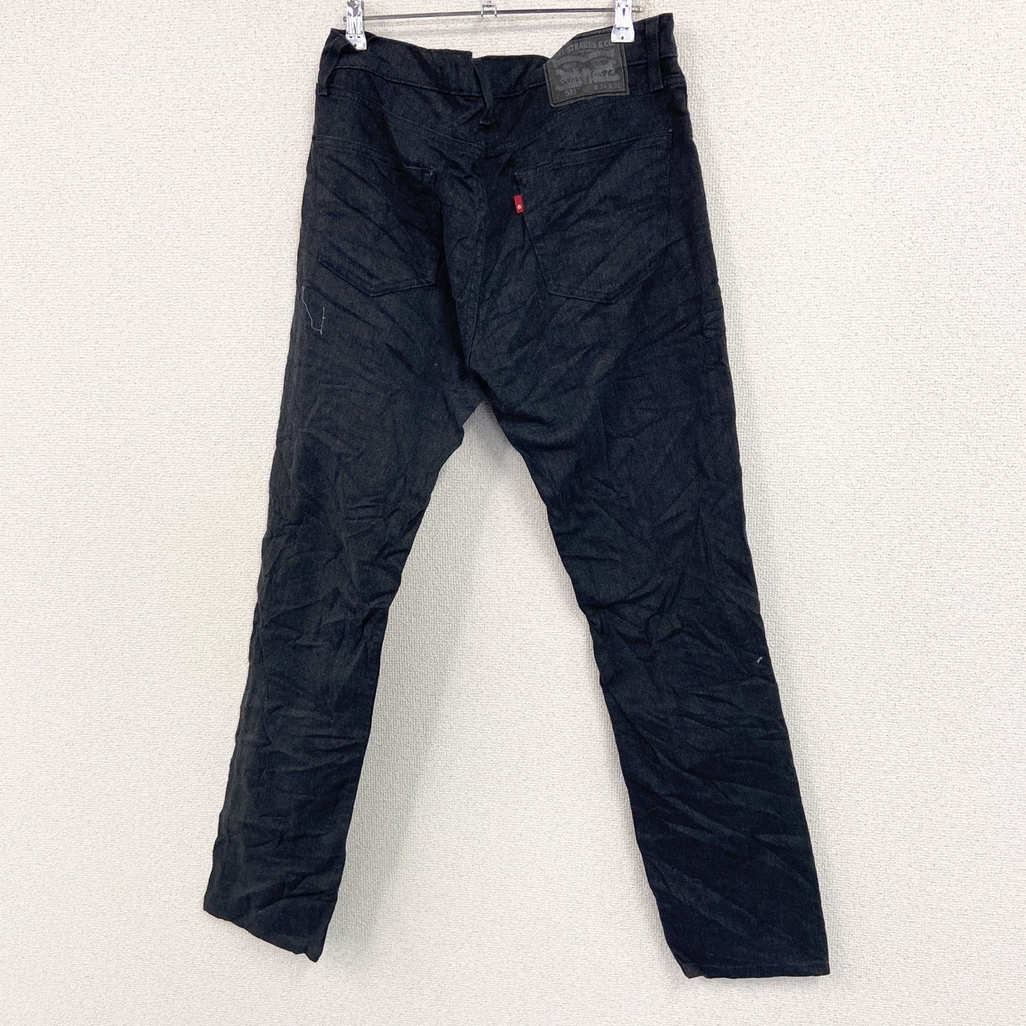 Levi’s　リーバイス　511　ブラックデニムパンツ/ジーンズ　ジップフライ　黒　ブラック　W34サイズ