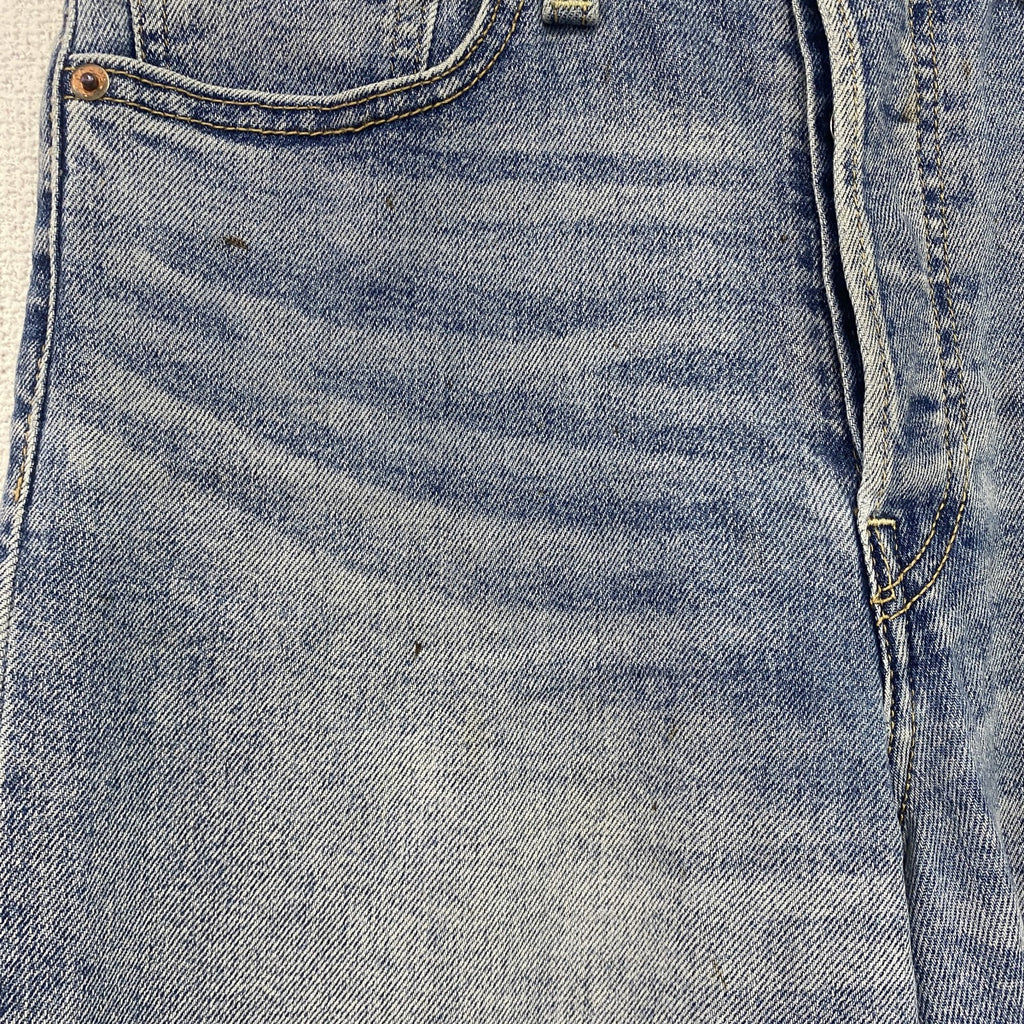 Levi's　リーバイス　デニムパンツ/ジーンズ　ボタンフライ　縦落ち　鬼ヒゲ　インディゴ　W27サイズ レディース コットン 古着