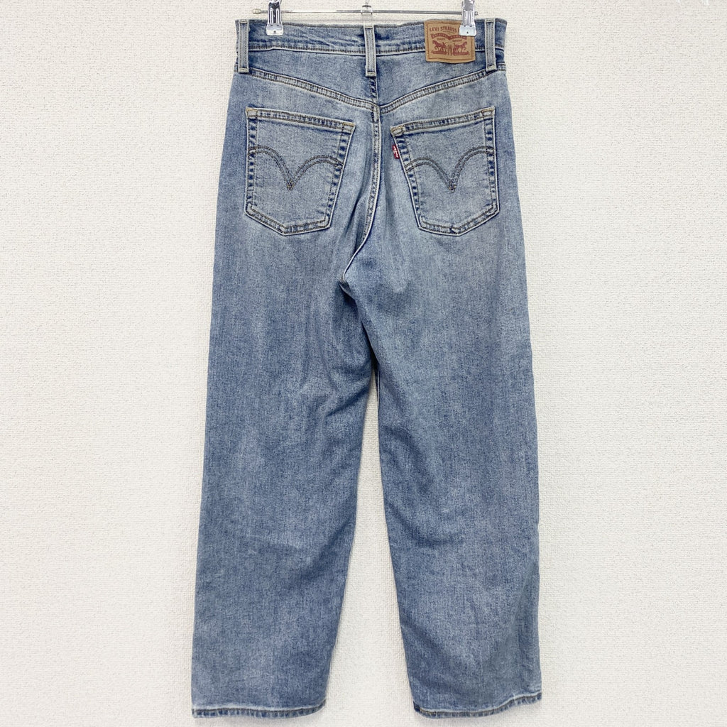 Levi's　リーバイス　デニムパンツ/ジーンズ　ボタンフライ　縦落ち　鬼ヒゲ　インディゴ　W27サイズ レディース コットン 古着