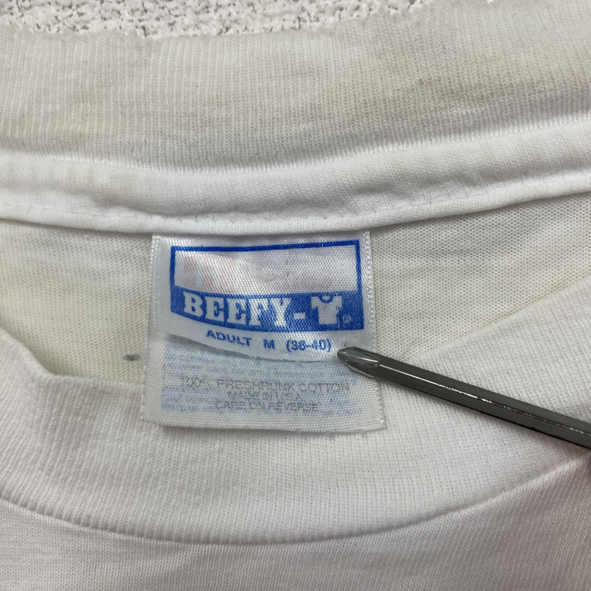 90s　Hanes　ヘインズ　タカラベルモント　半袖プリント企業Tシャツ　シングルステッチ　ヴィンテージ　白　ホワイト　Mサイズ　古着