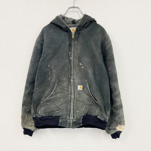 00s　Carhartt　カーハート　アクティブジャケット　ダックパーカー　ヴィンテージ　黒　ブラック　Mサイズ