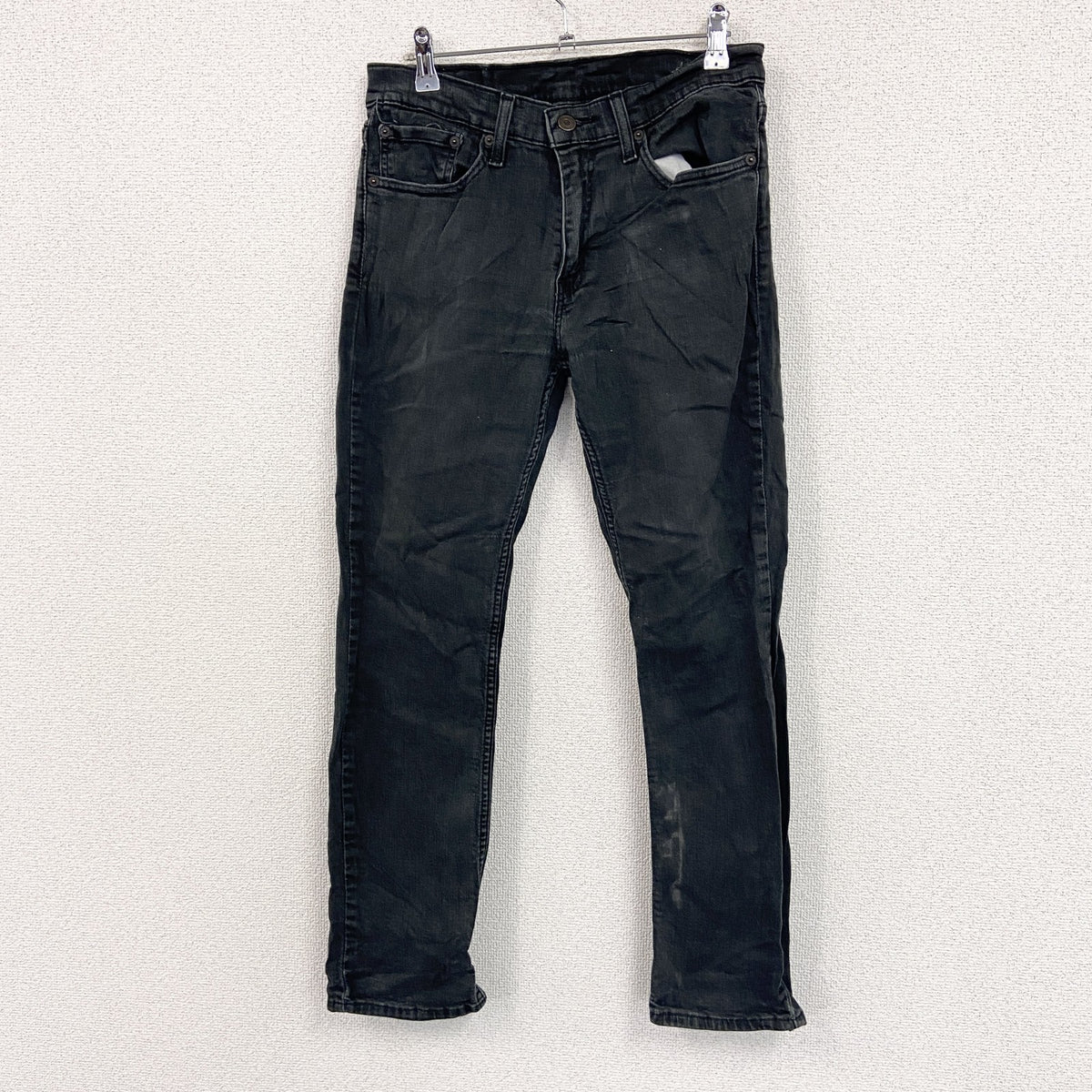 Levi’s　リーバイス　511　ブラックデニムパンツ/ジーンズ　ジップフライ　黒　ブラック　W31サイズ　古着